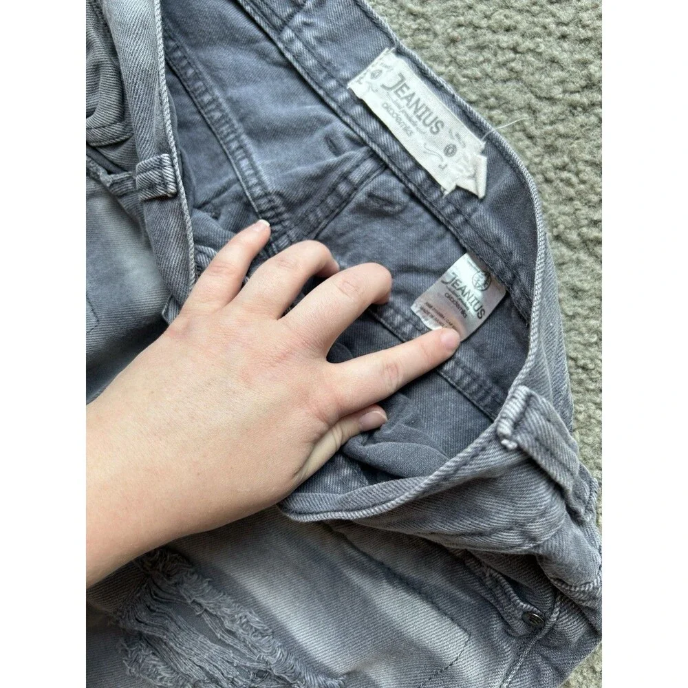 Akademiks Jeanius Mens Jeans Size w-32 L-30 Ripped Style Pants - Picture 5 of 8